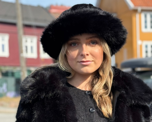 Stor Aurora fuskepels hatt