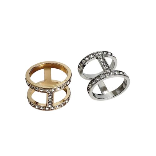 Skjerf ring m. stener