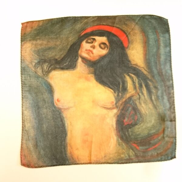 Edvard Munch silkeskjerf- 60cm x 60cm – madonna