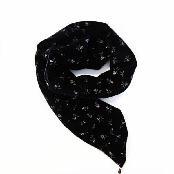 Hårbånd wire velur blomster – navy