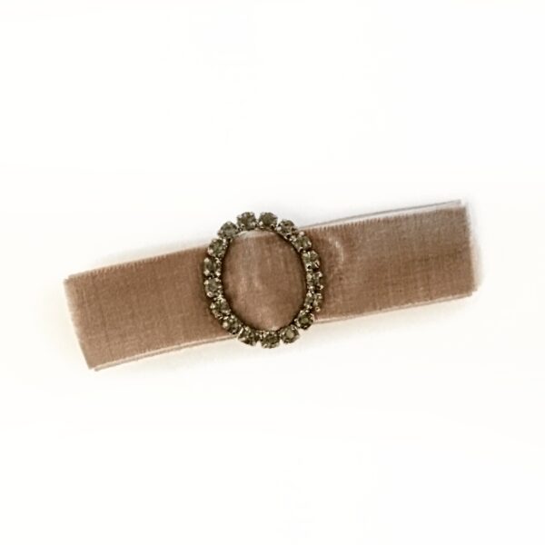 Hårspenne velur – dusty purple