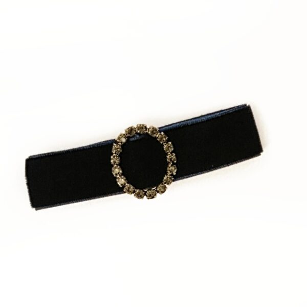 Hårspenne velur – navy