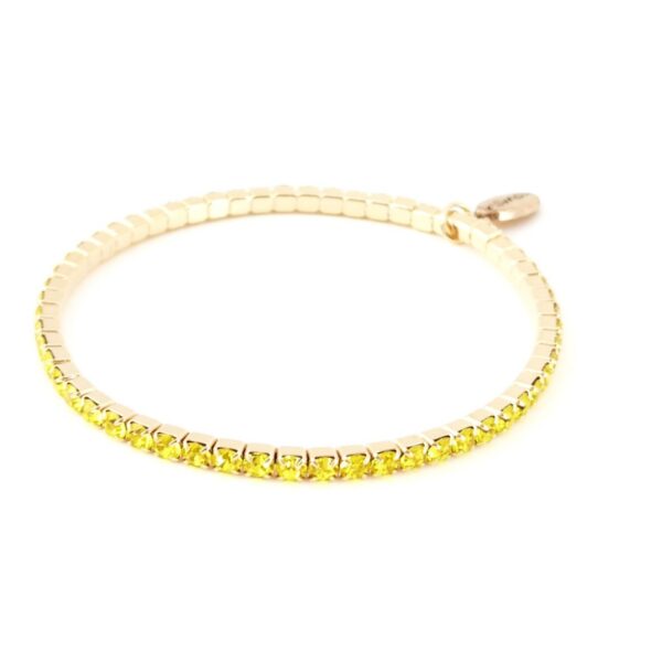 Armbånd stener strikk – gul