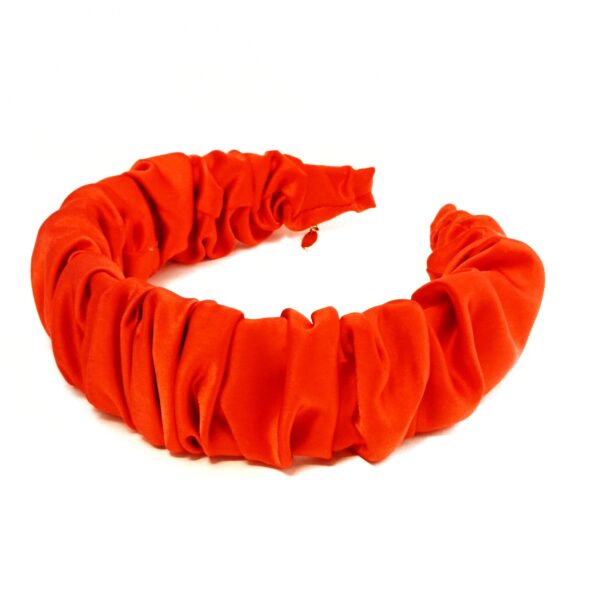 Hårbøyle wrinkle sateng – rød