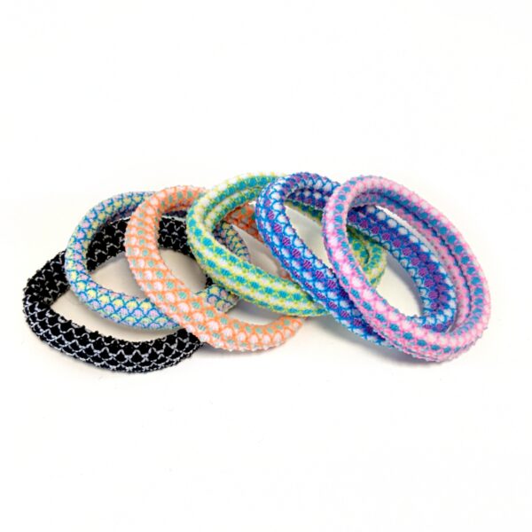 Hårstrikk basic 6 pk – multicolour