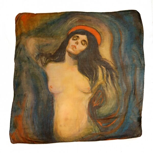 Edvard Munch skjerf square 90×90 – madonna