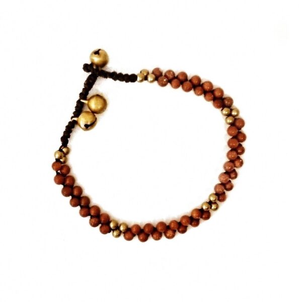 Armbånd bohem – brun/gull