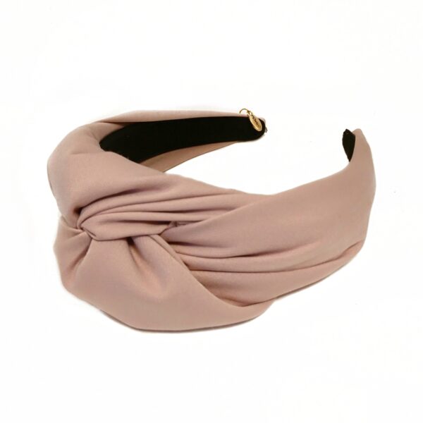 Hårbøyle stor knute – lys dusty pink