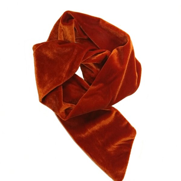 Hårbånd velur wire – brent orange