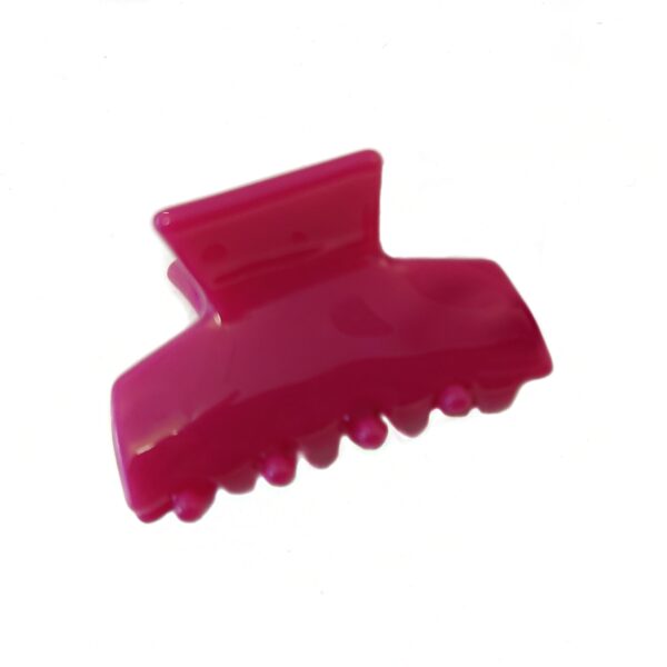 Hårklype basic collection liten – mørk cerise