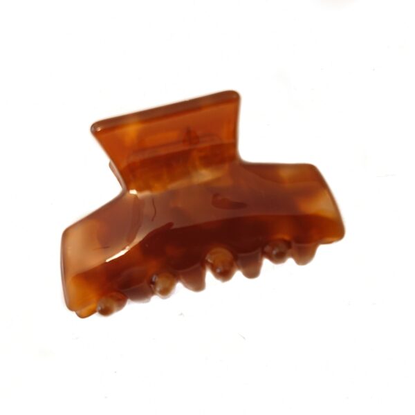 Hårklype basic collection liten – varm brunorange turtle