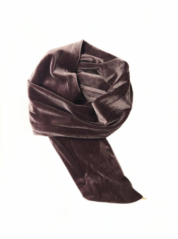 Hårbånd velur wire – dark plum