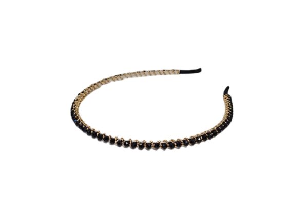 Hårbøyle pearl liten – sort