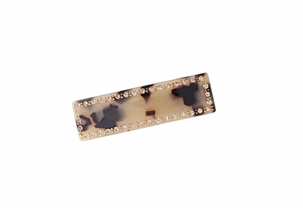 Hårspenne exclusive basic stener liten – lys tortoise