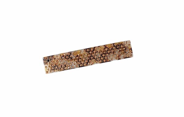 Hårspenne exclusive basic stener på hele – varme bruntoner/creme tortoise