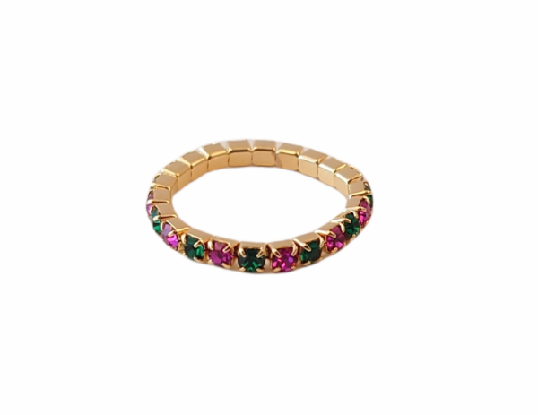 Ring 1 rad – gull/grønn/cerise