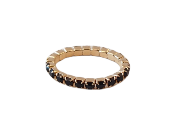 Ring 1 rad – gull/sort