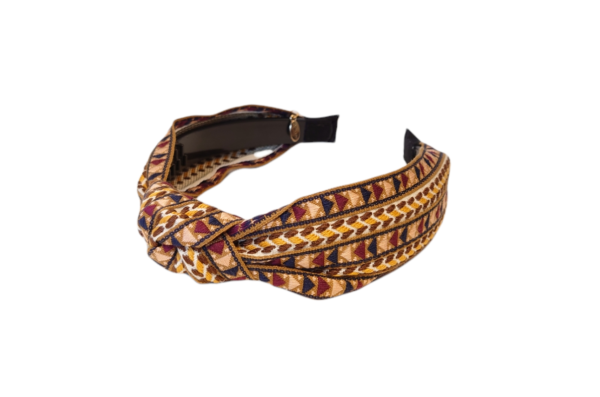 Hårbøyle boheme style – brun multicolour