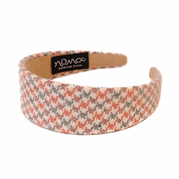 Hårbøyle bouclè flat SALG – creme/corall/grå