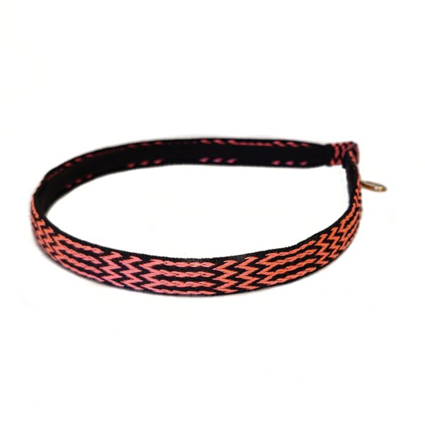 Hårbøyle folklore smal – sort/neon rosa