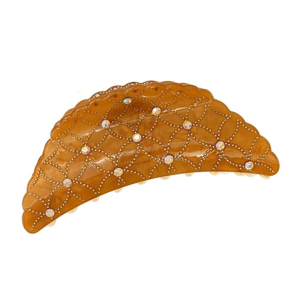 Hårklype stener stor – cognac