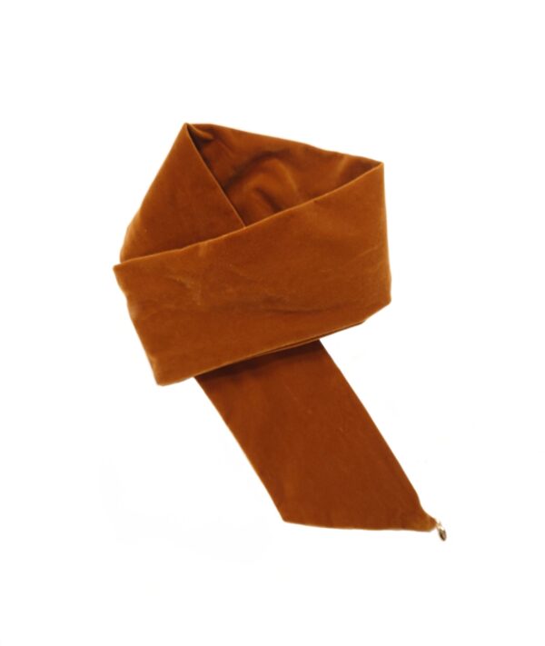 Hårbånd wire luxusvelur – Cognac