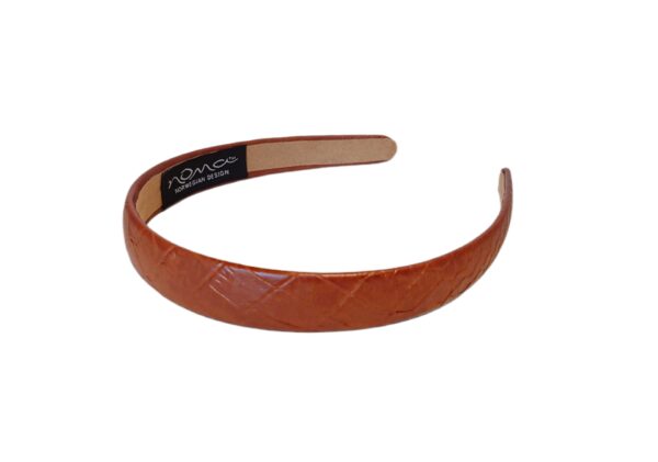 Hårbøyle snake skinn look – Terracotta