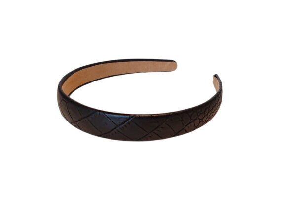 Hårbøyle snake skinn look – Sort