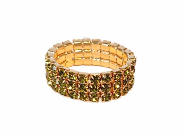 Ring 3 rader – Gull/lys oliven