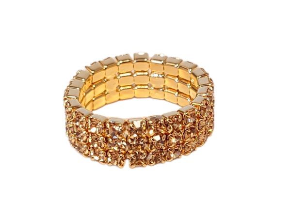 Ring 3 rader – gull/champagne