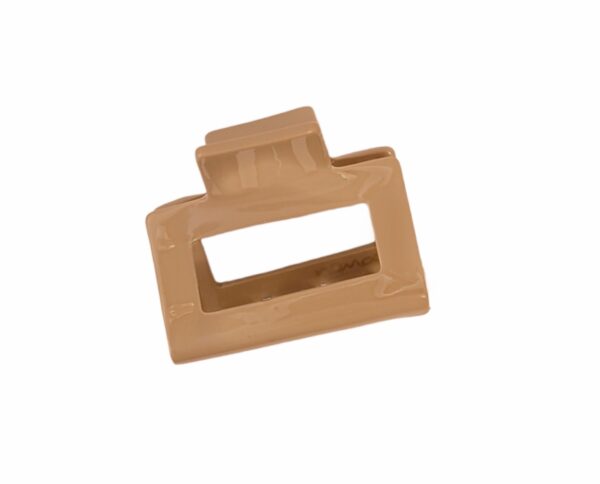 Hårklype firkant medium – Beige