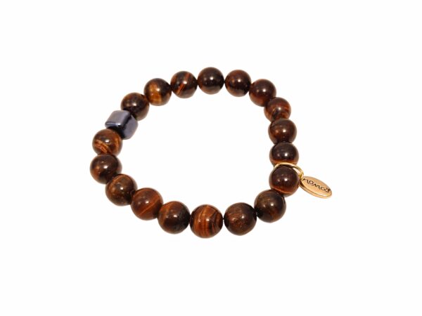 Rock Beads armbånd herre – Red tiger eye rock