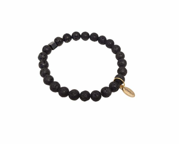 Rock Beads armbånd herre – Lava rock