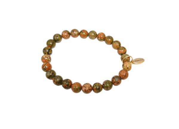 Rock Beads armbånd herre – Unakite rock