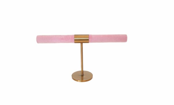 Stativ til ringer – Dusty pink/gull