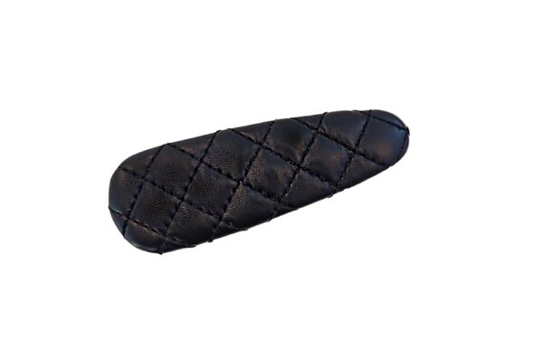 Hårspenne leather look – Sort
