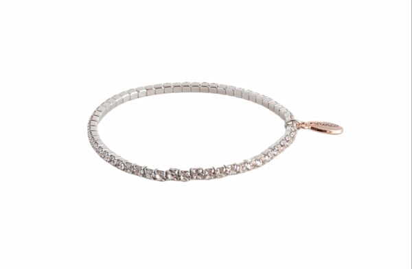 Armbånd stener strikk – Sølv/klar