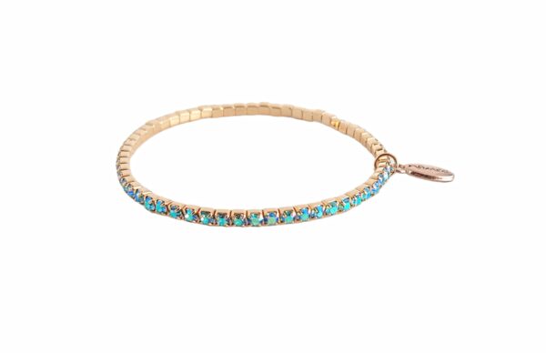 Armbånd stener strikk – Aqua ab