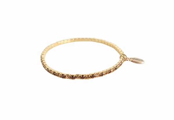 Armbånd stener strikk – Topas/champagne