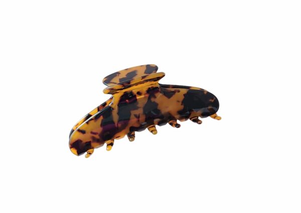 Exclusive hårklype Jane stor – Mørk turtle