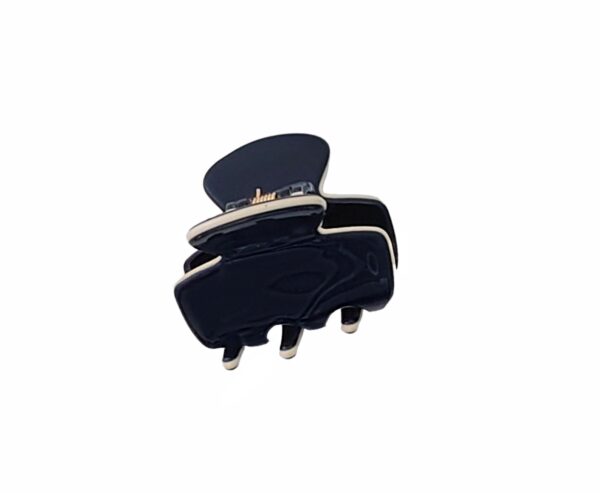 Hårklype basic collection liten – Navy med off white kant