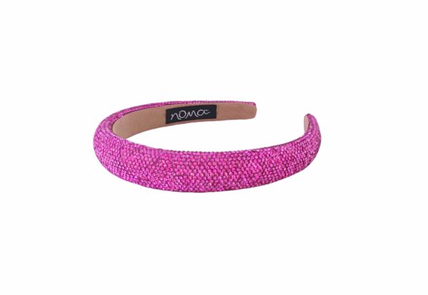 Strasshårbøyle Victoria medium – Cerise