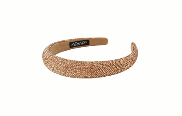 Strasshårbøyle Victoria medium – Champagne