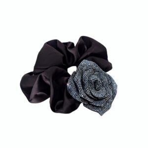 Exclusive hårstrikk med strass blomst