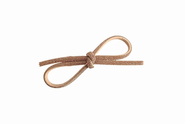 Strass hårspenne sløyfe – Champagne