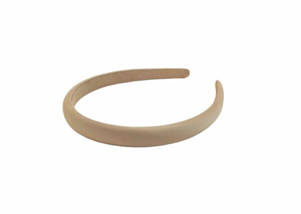 Hårbøyle smal polstret silke look – Gold