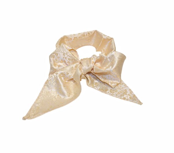 Bunadskjerf herre – Creme blomster