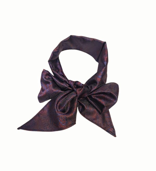 Bunadskjerf herre – Wine/navy paisley