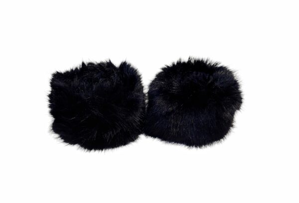Exclusive fuskepels arm cuffs – Sort