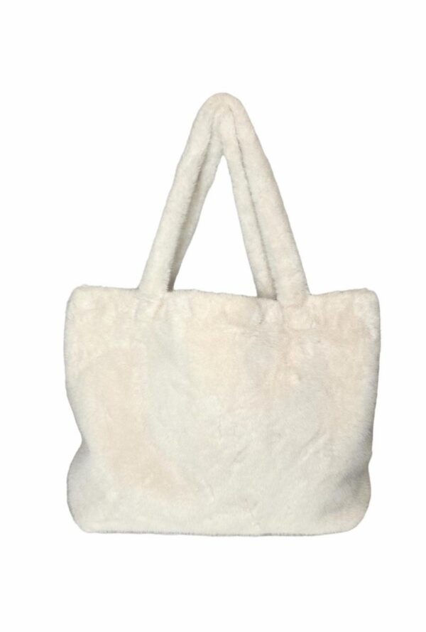 Astrid fuskepels veske/weekend bag – Hvit